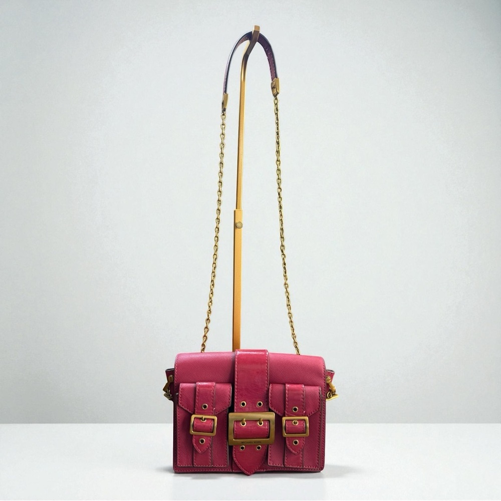 Michael Kors Berry Glazed Leather Hayden Medium Messenger Bag - Picture 2 of 13